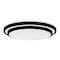 Quoizel Irving Integrated LED Matte Black Semi-Flush Mount IVG1616MBK - alternate 4